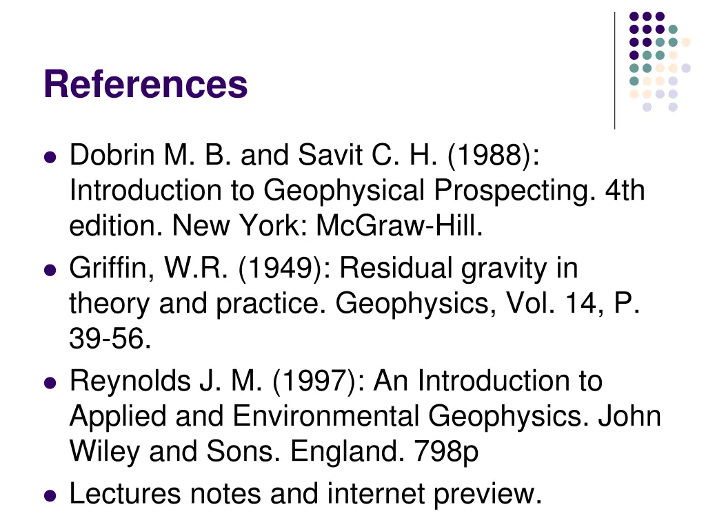 references