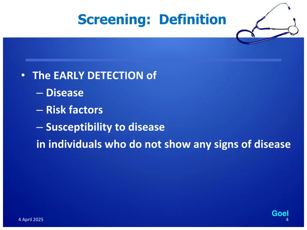 screening definition