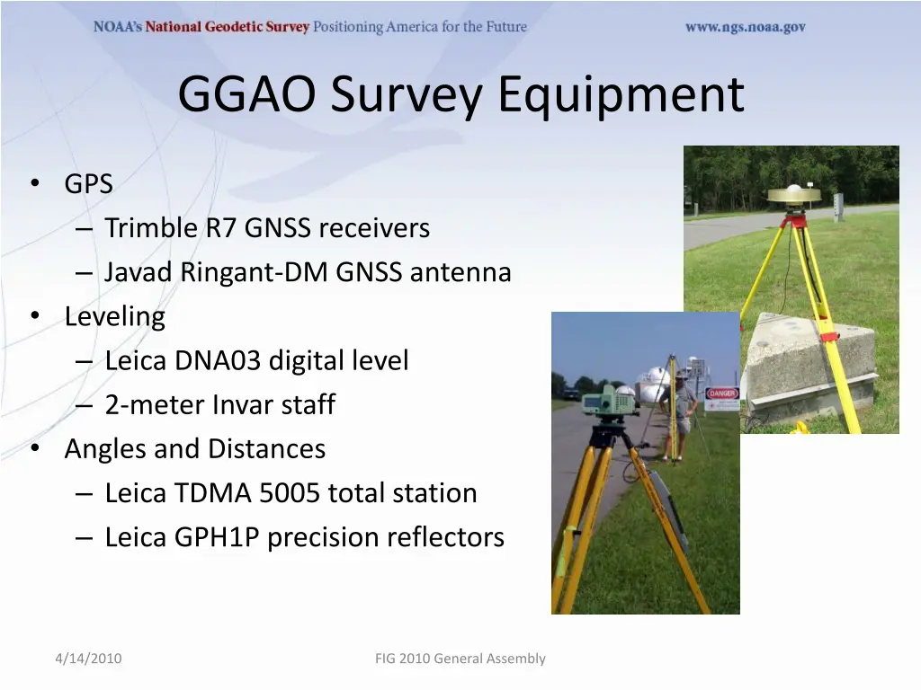 ggao survey equipment