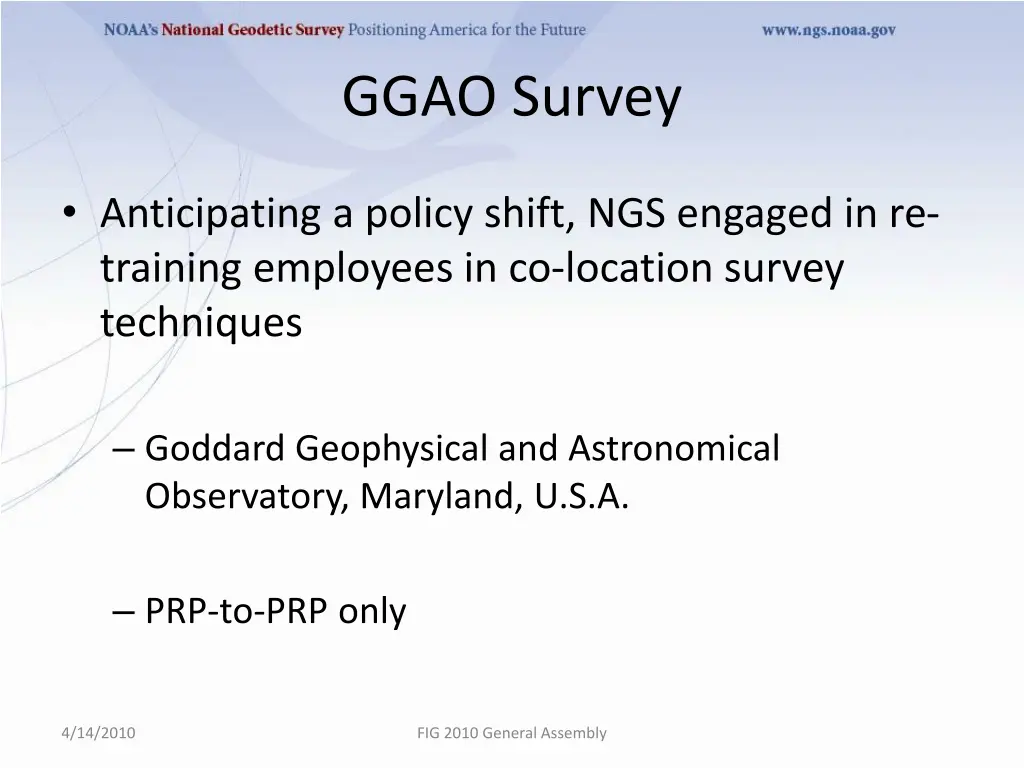 ggao survey