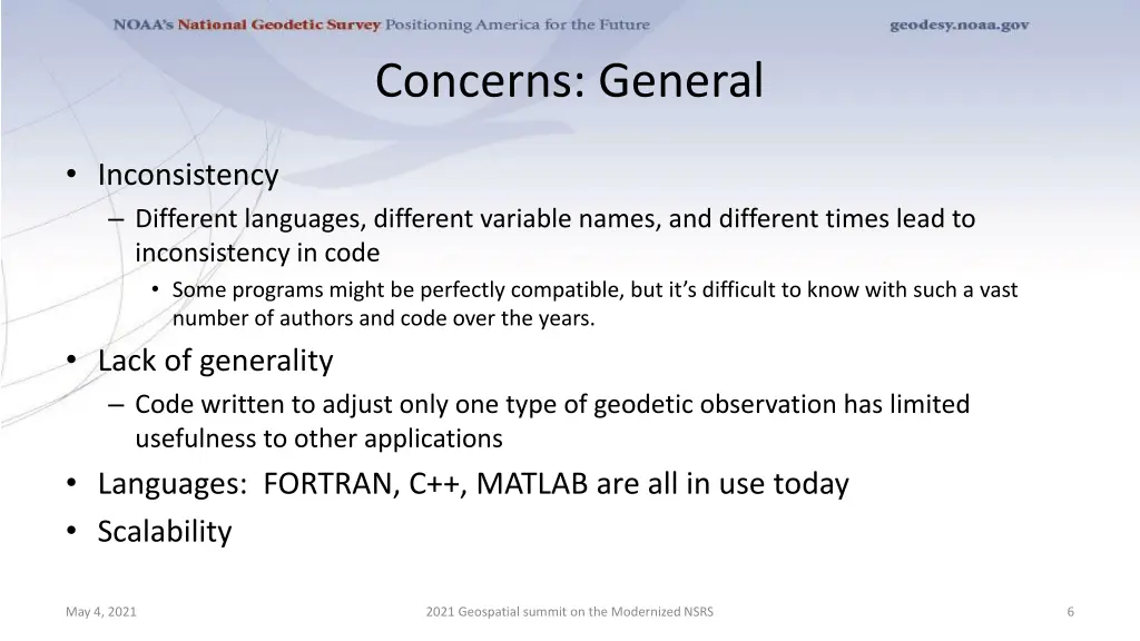 concerns general