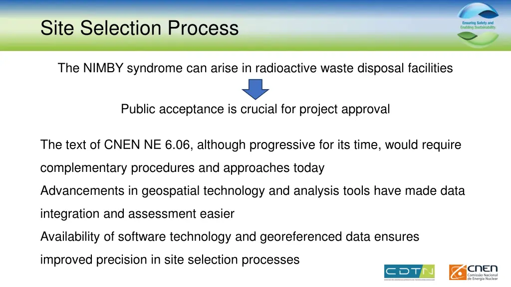 site selection process 2