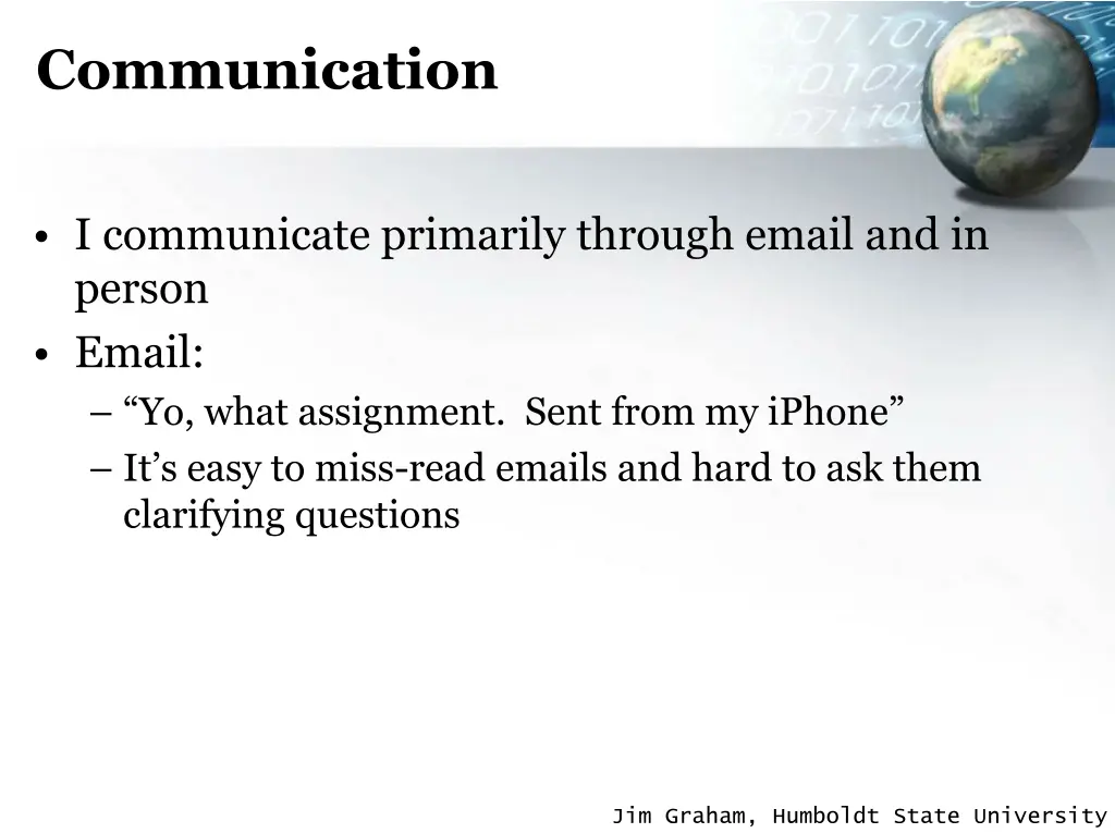 communication