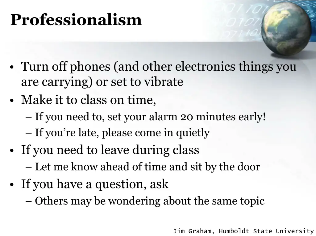 professionalism