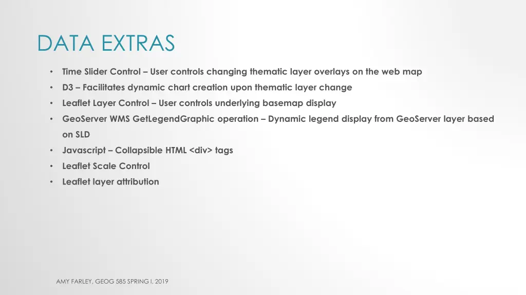 data extras