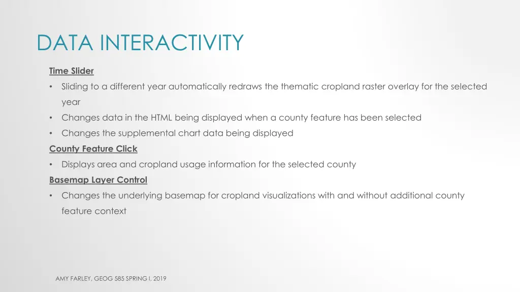 data interactivity