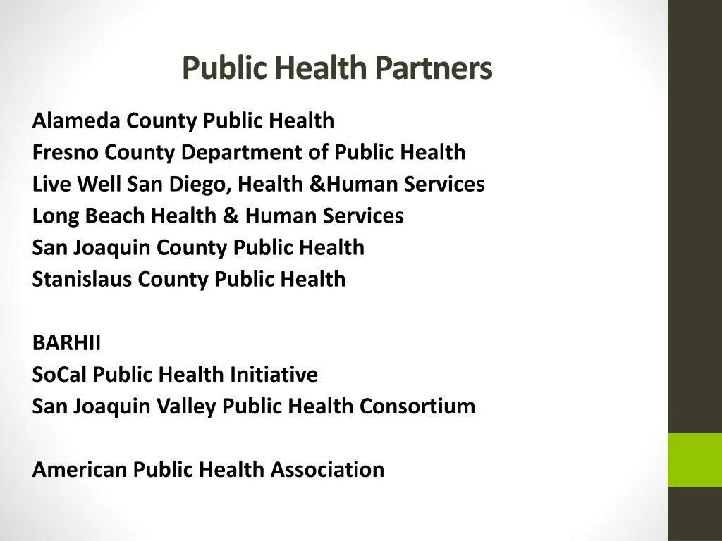 public health partners