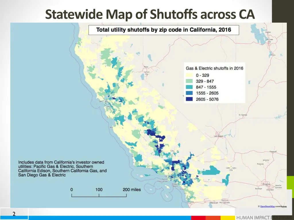 statewide map of shutoffs across ca