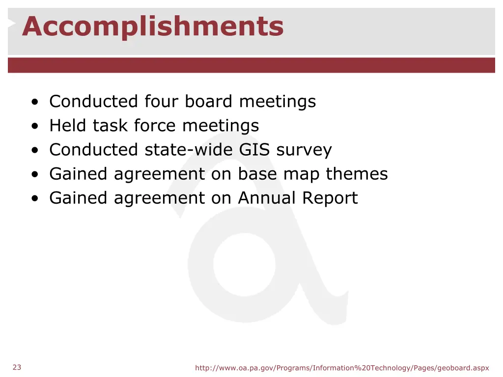 accomplishments