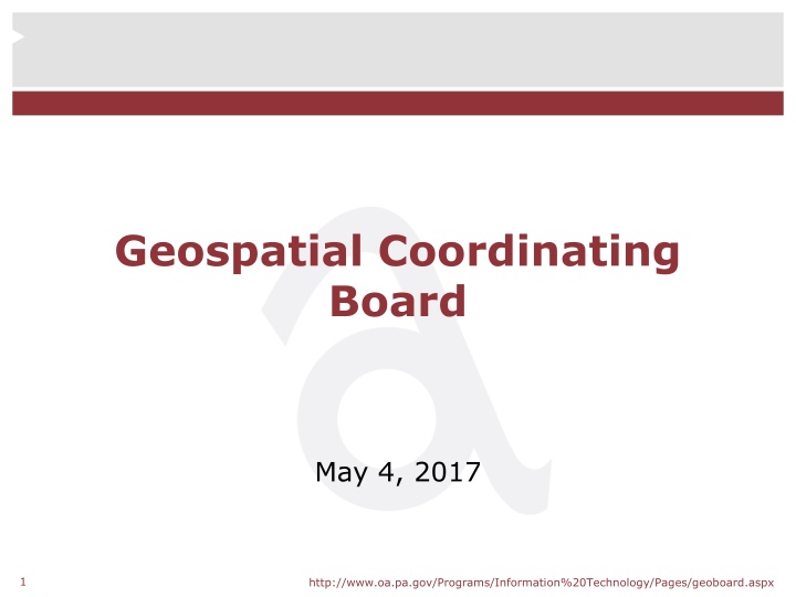 geospatial coordinating board