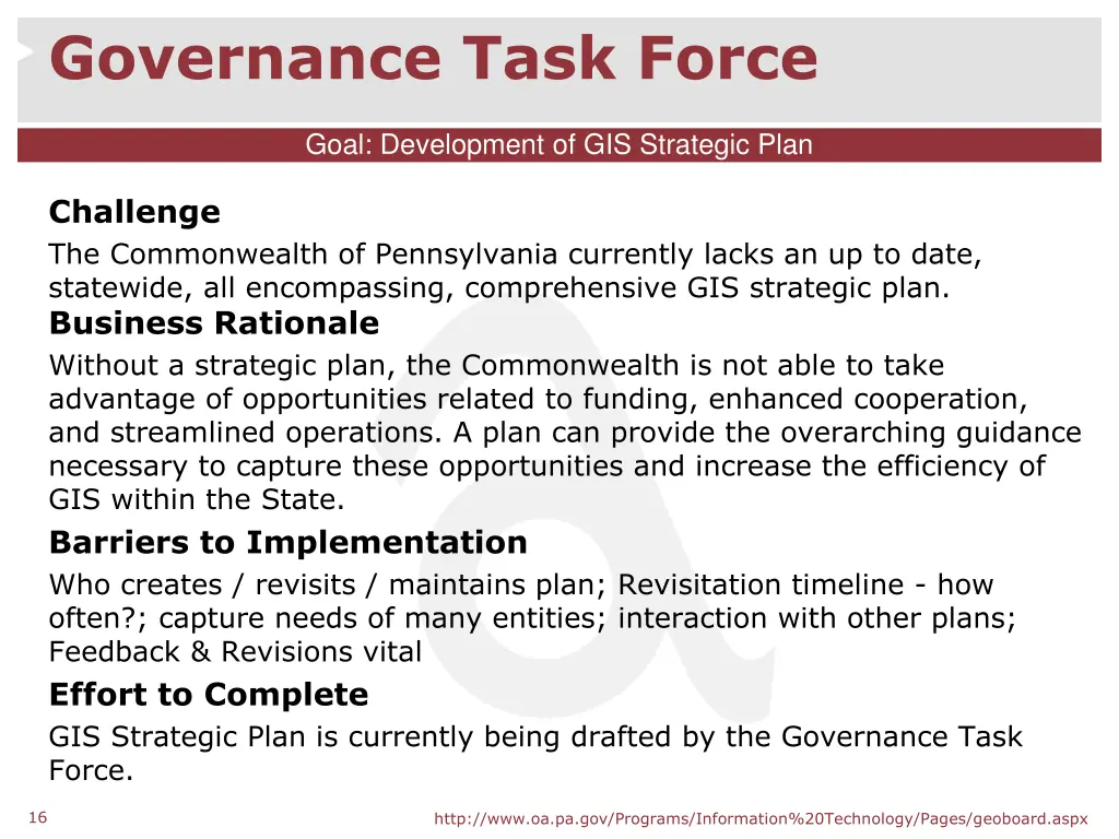 governance task force 5