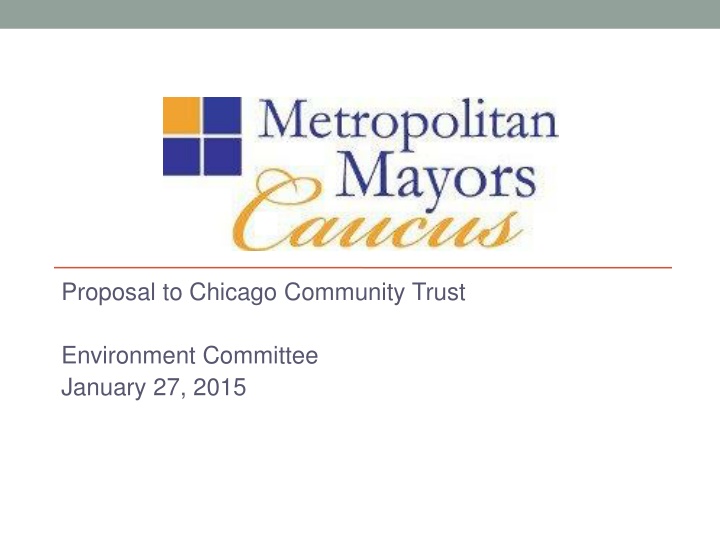 proposal to chicago community trust
