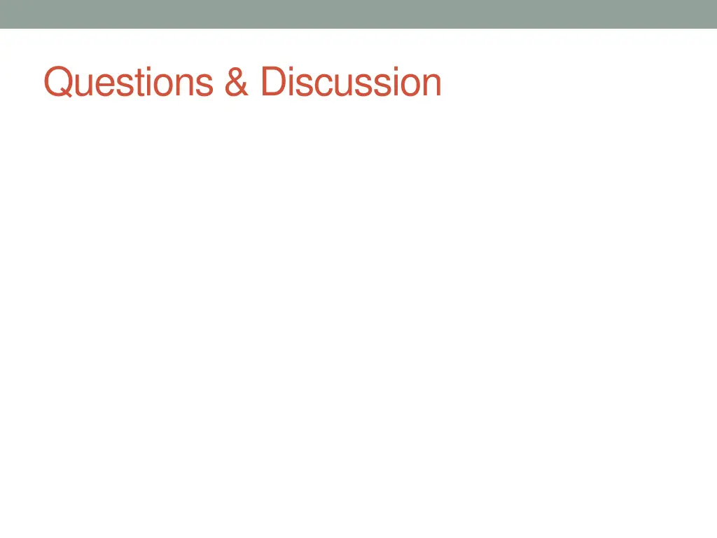 questions discussion