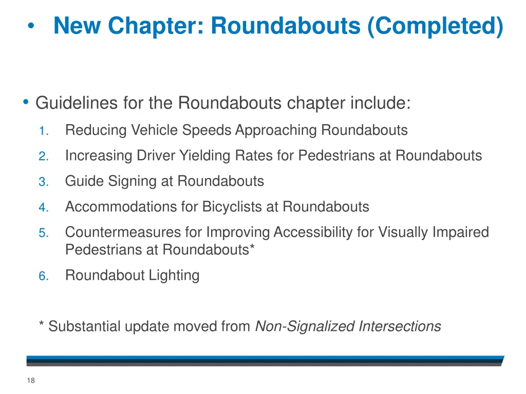 new chapter roundabouts completed