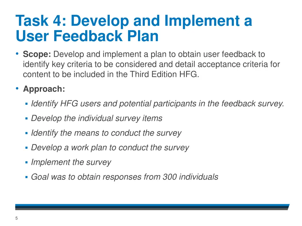 task 4 develop and implement a user feedback plan