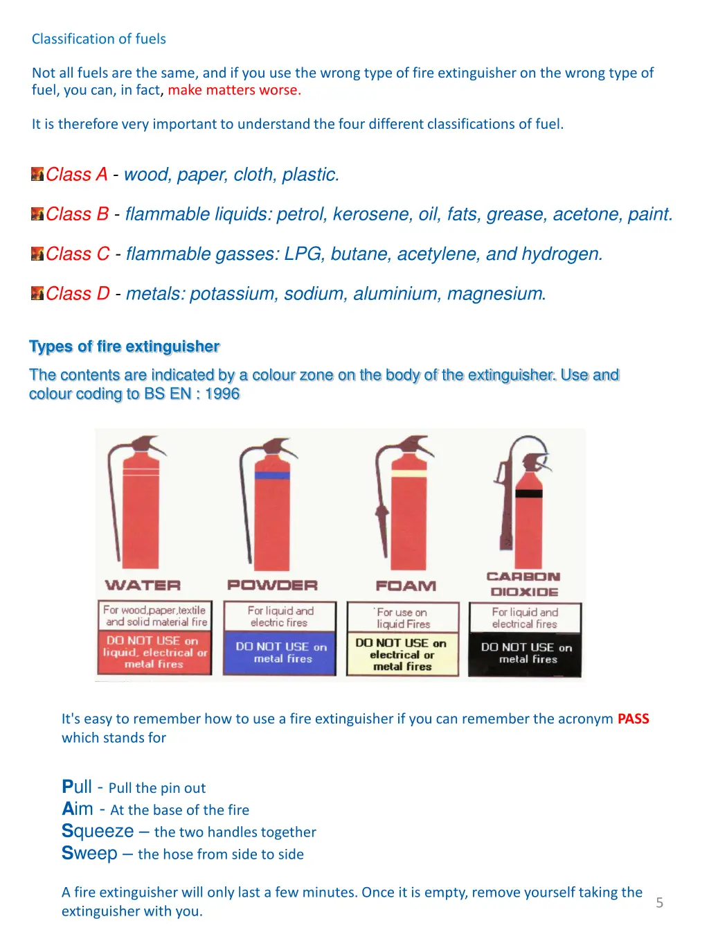 classification of fuels
