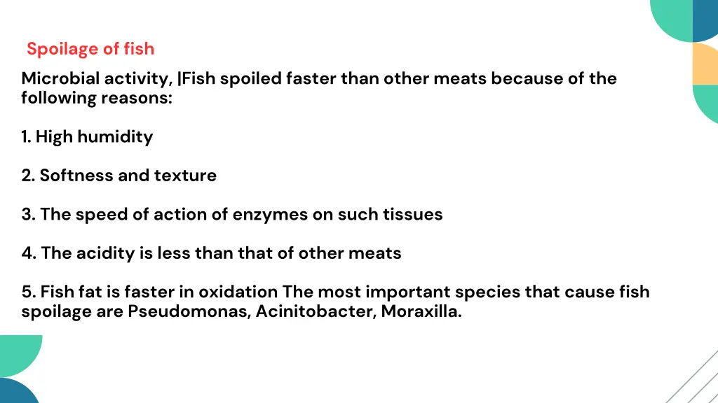 spoilage of fish microbial activity fish spoiled