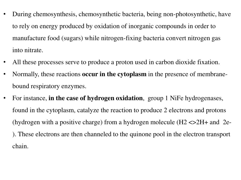 during chemosynthesis chemosynthetic bacteria
