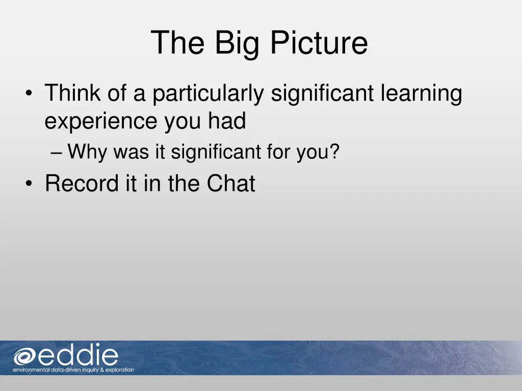 the big picture
