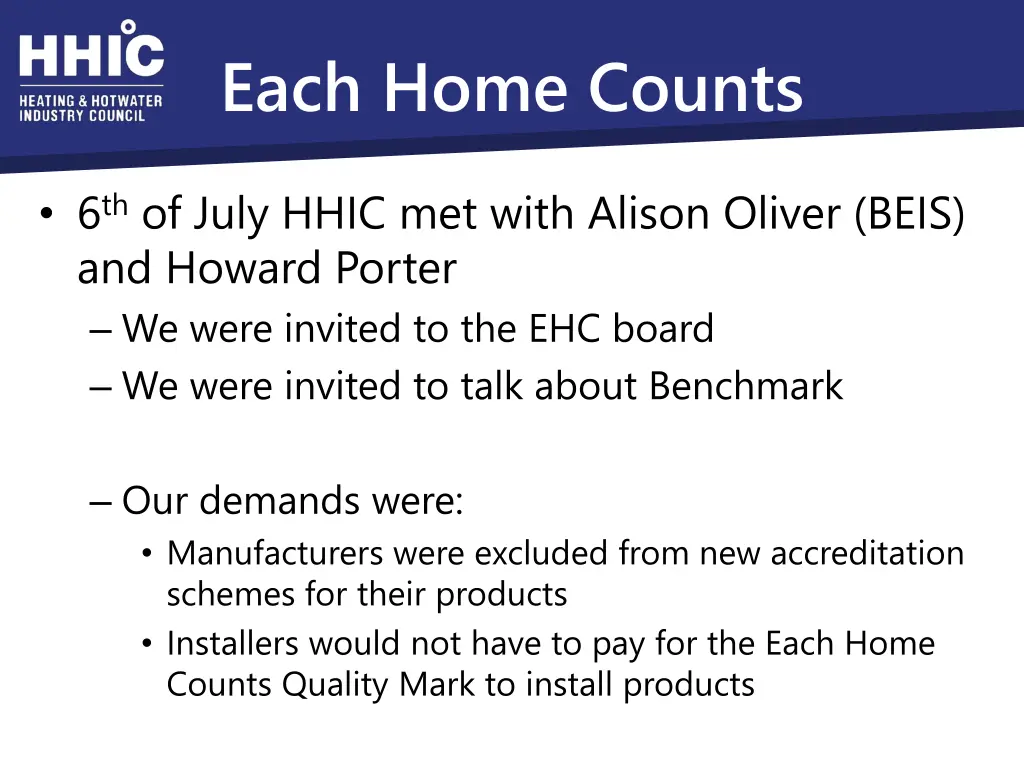 each home counts