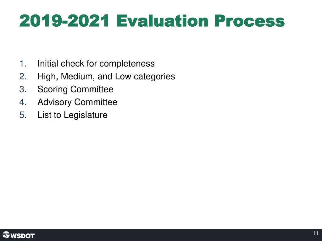 2019 2019 2021 evaluation process 2021 evaluation