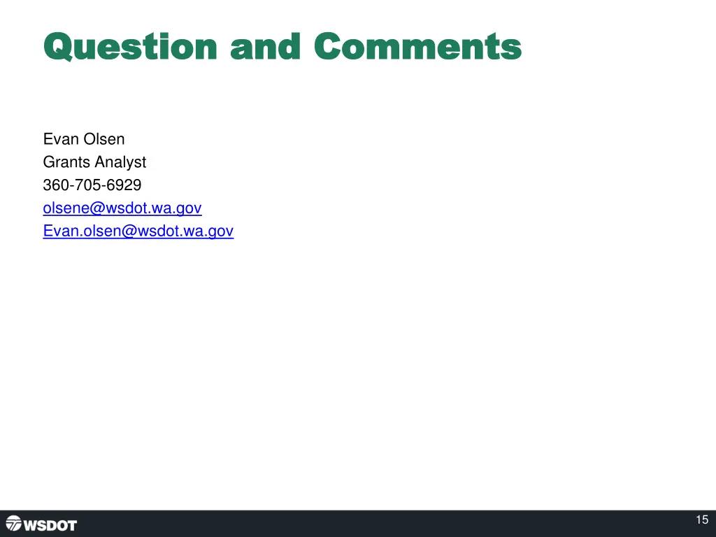 question and comments question and comments