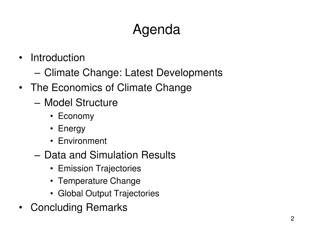 agenda