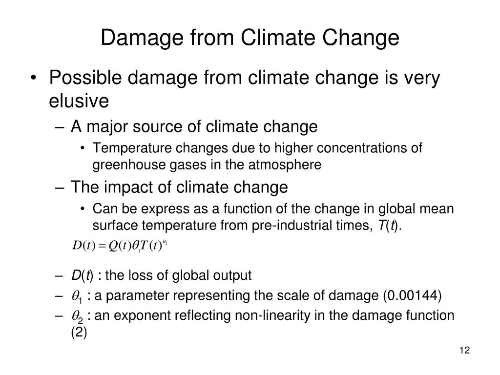 damage from climate change