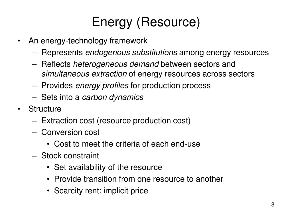 energy resource