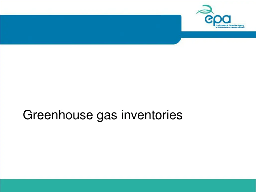 greenhouse gas inventories