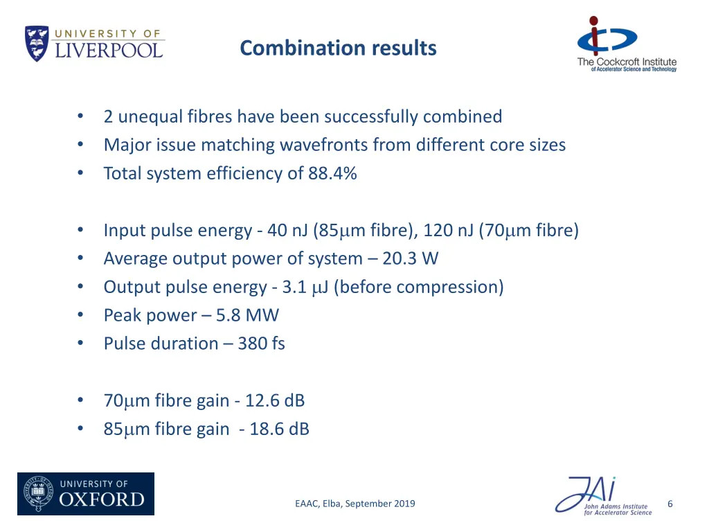 combination results