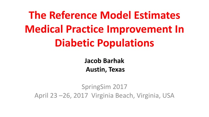 the reference model estimates medical practice