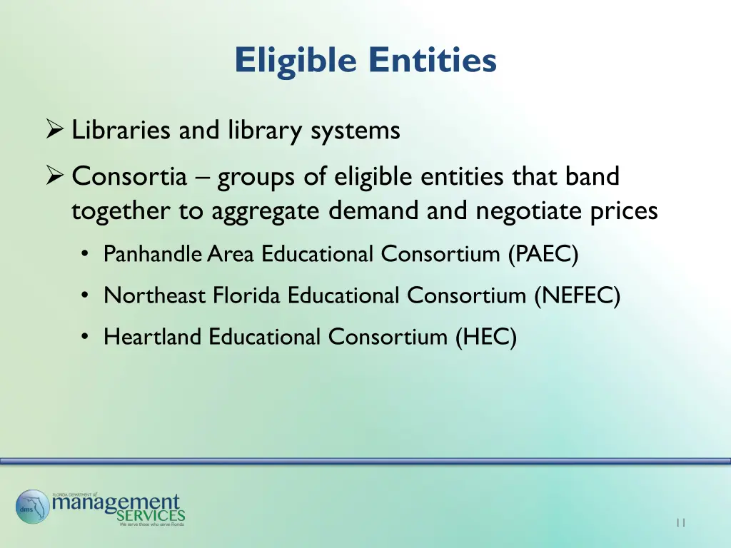 eligible entities 1