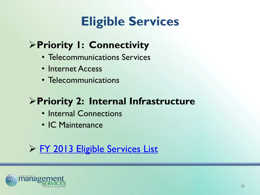 eligible services 1