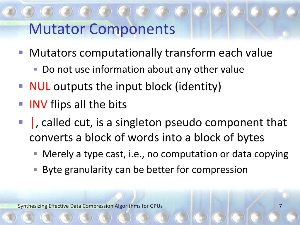 mutator components