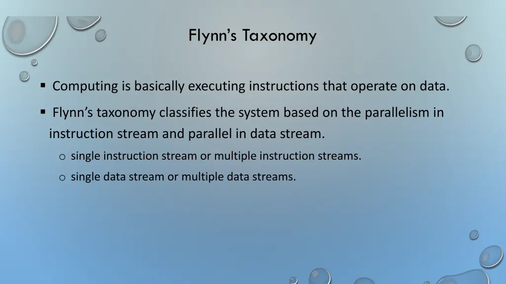 flynn s taxonomy