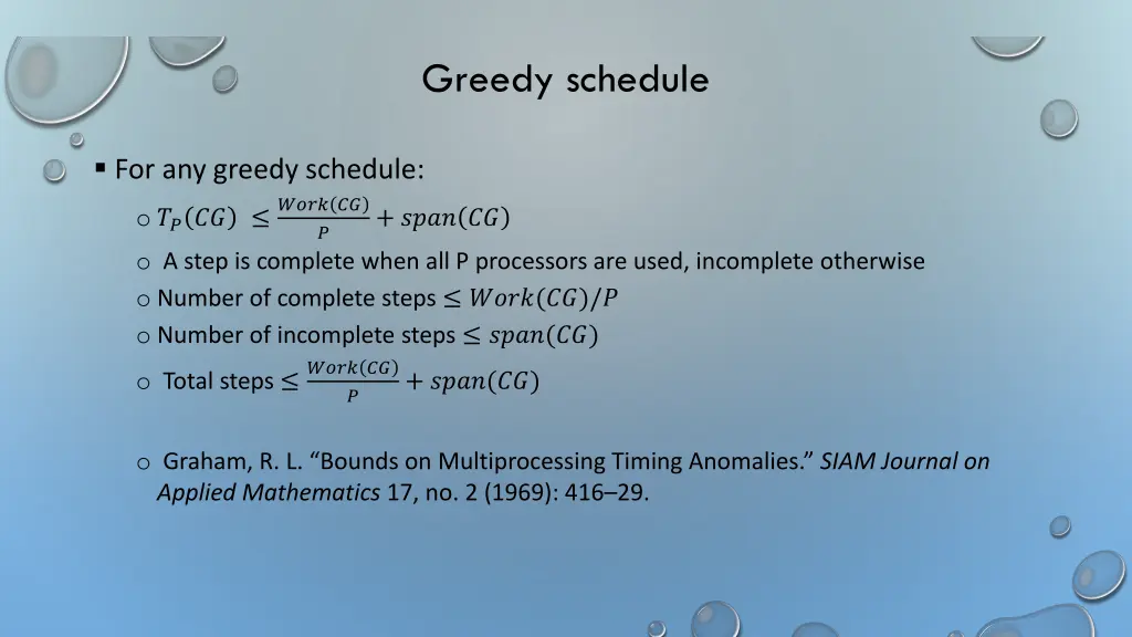 greedy schedule 2