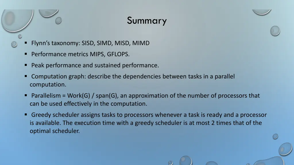 summary