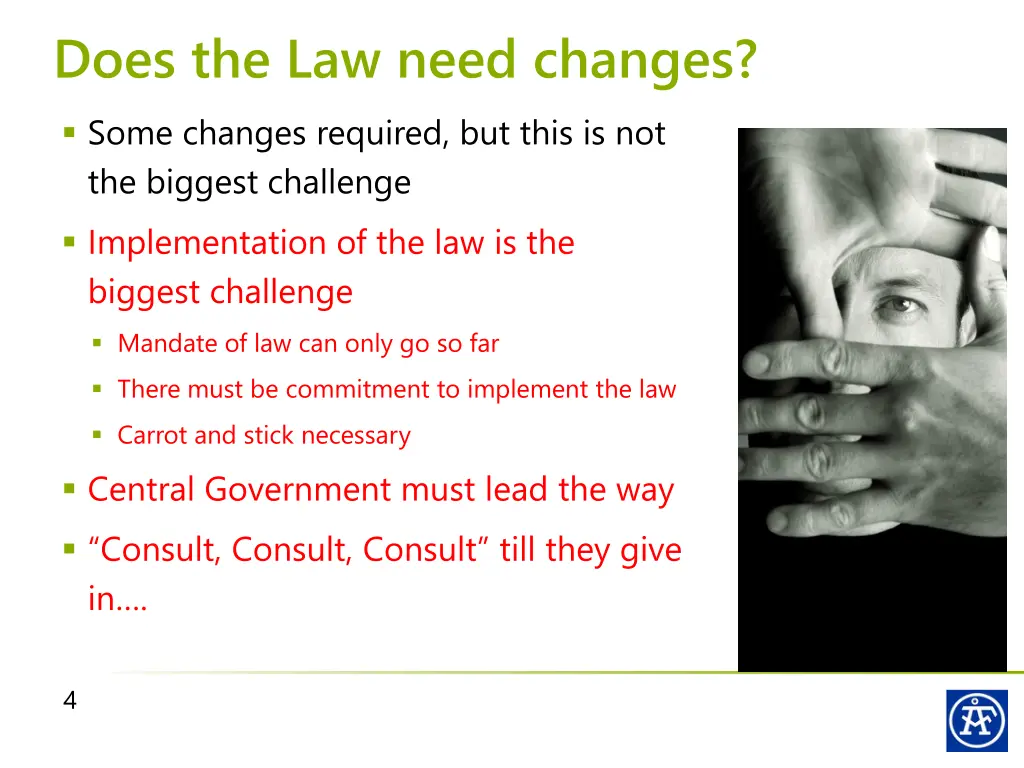 does the law need changes some changes required