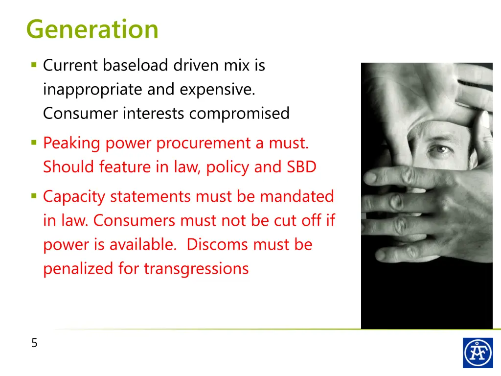 generation current baseload driven