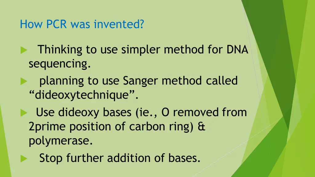 how pcr was invented