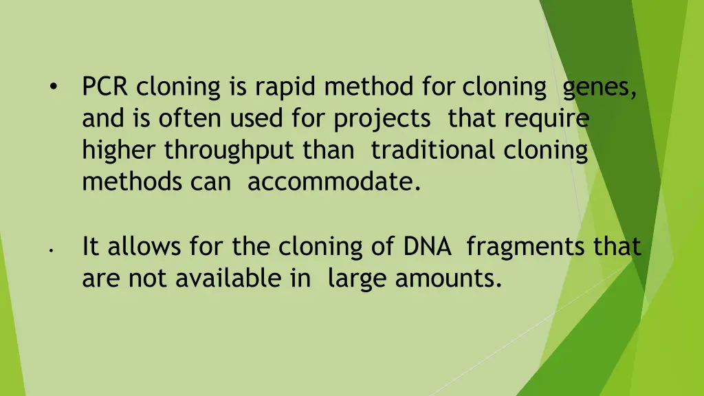 pcr cloning is rapid method for cloning genes