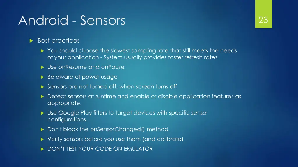 android sensors 10