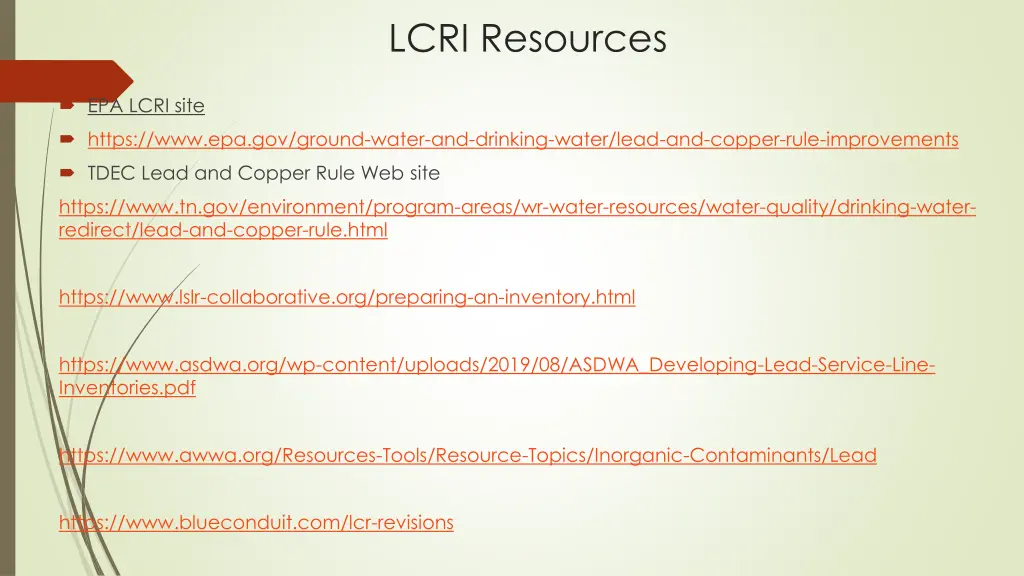 lcri resources
