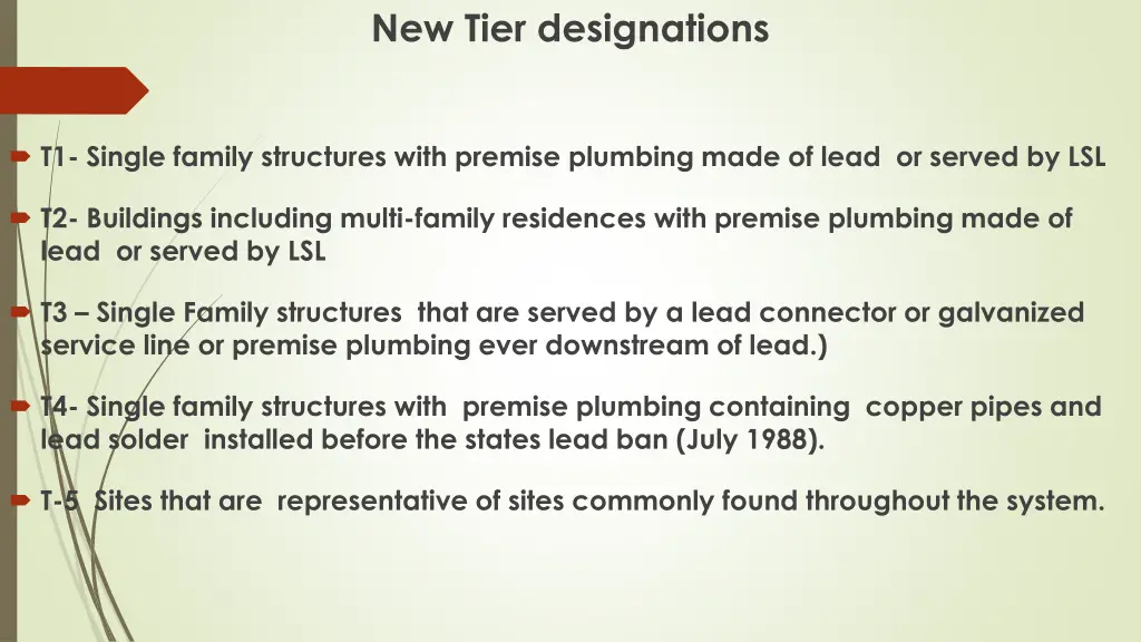 new tier designations