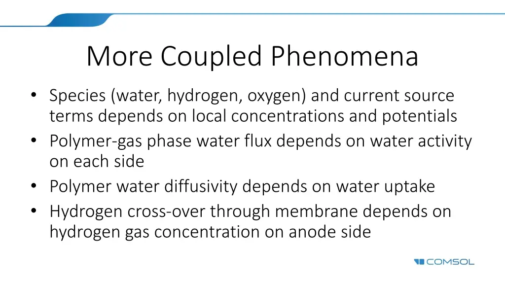 more coupled phenomena
