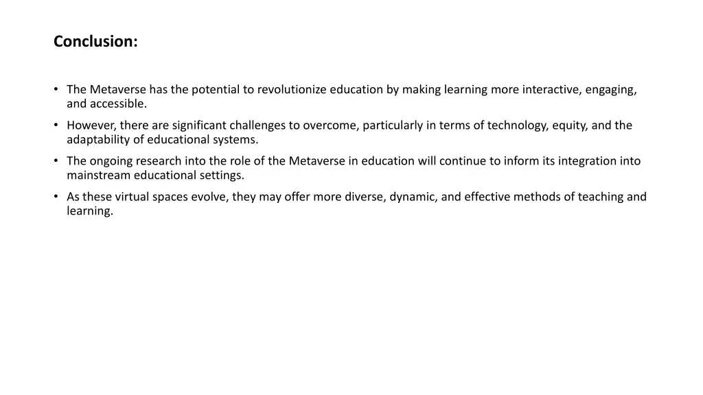conclusion