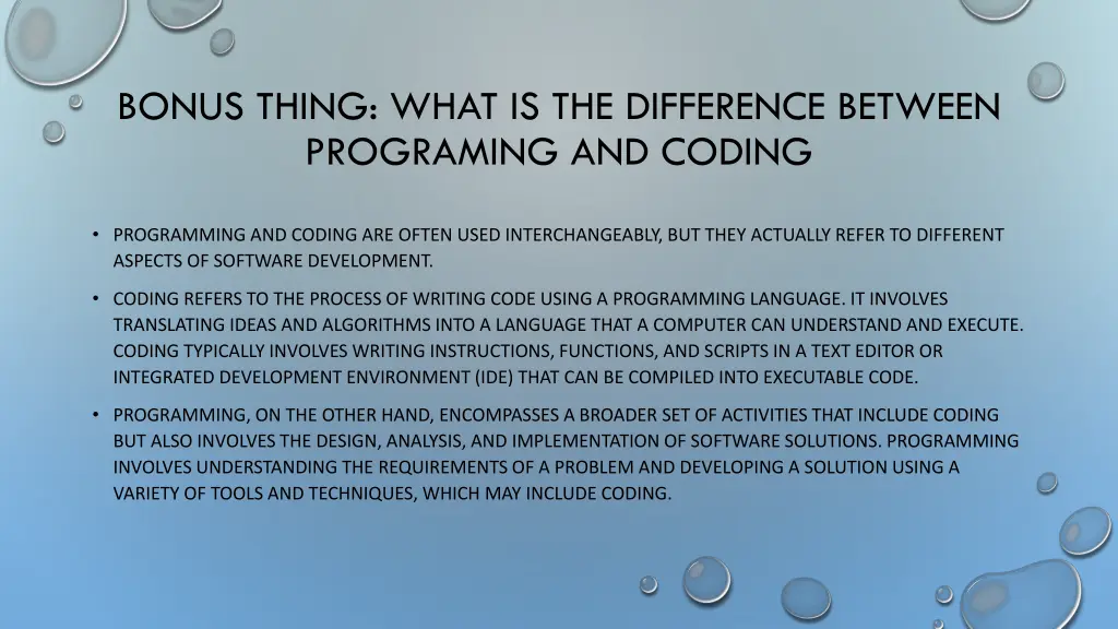 bonus thing what is the difference between