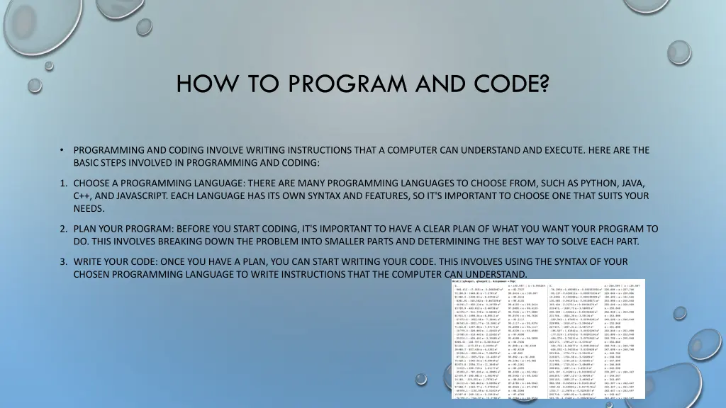 how to program and code