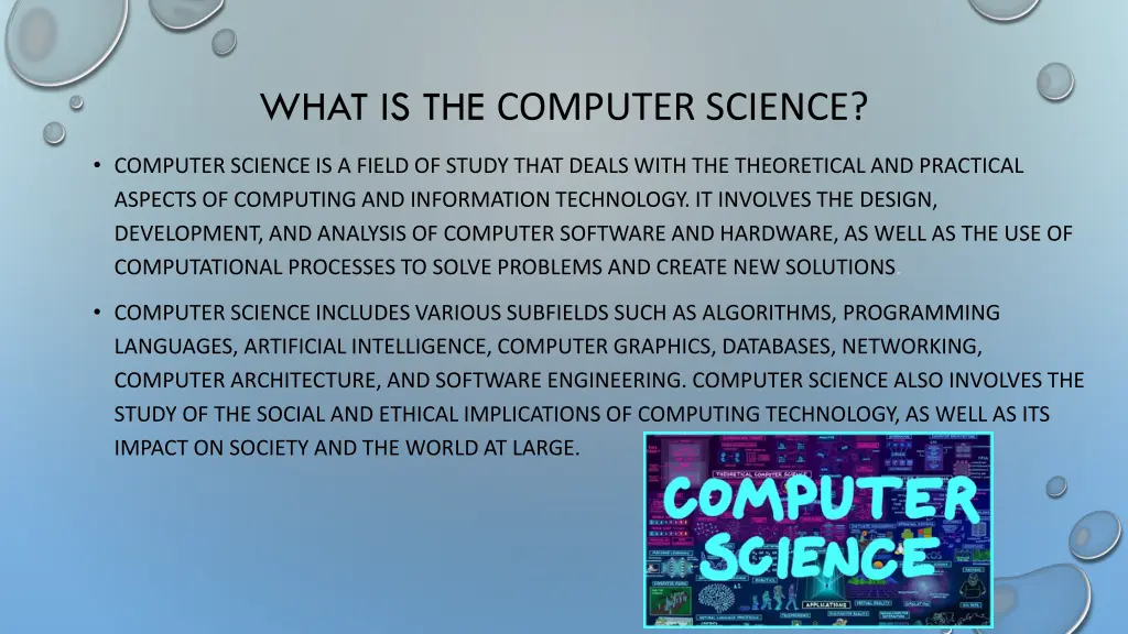 what is the computer science